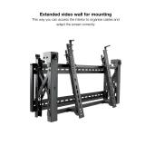 TooQ - Soporte Video Wall de Pared para Pantalla 45”- 70”, Negro - TQVW4570T