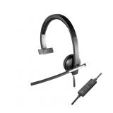 Logitech - 981-000514 auricular y casco Auriculares Alámbrico Diadema Oficina/Centro de llamadas USB tipo A Negro, Plata
