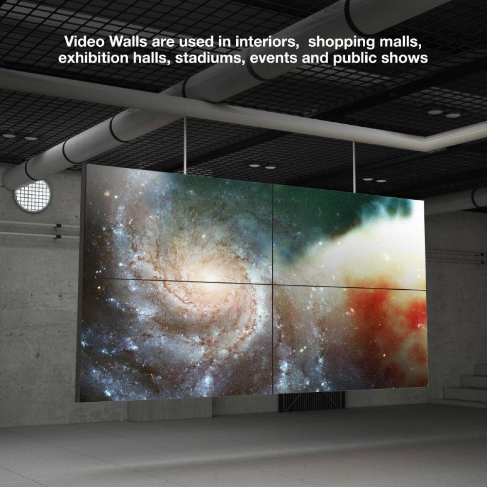 TooQ - Soporte Video Wall de Pared para Pantalla 45”- 70”, Negro - TQVW5470T