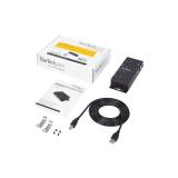 StarTech.com - Concentrador Adaptador USB a Serie RS232 DB9 4 Puertos – Riel DIN Industrial y Montaje en Pared