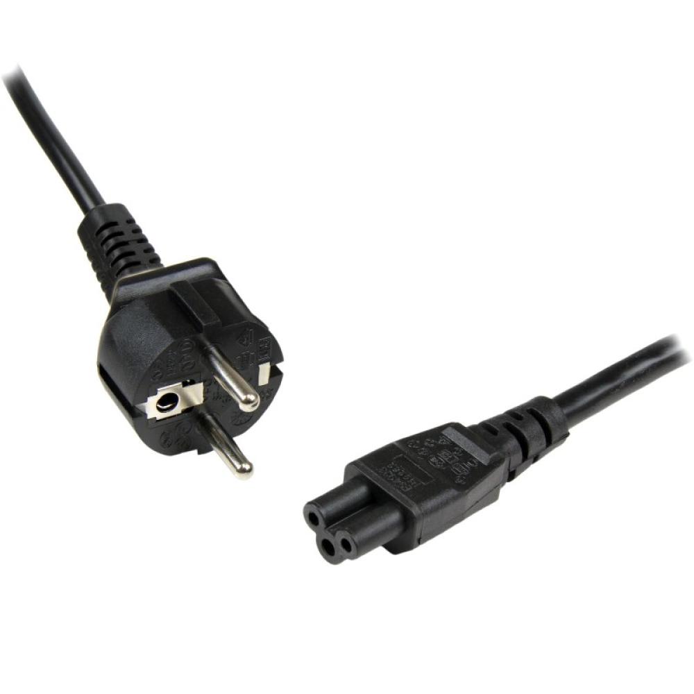 StarTech.com - Cable de 1m de Alimentación para Portátiles, Enchufe UE a C5, 2,5A 250V, 18AWG, Cable de Repuesto para Cargador,