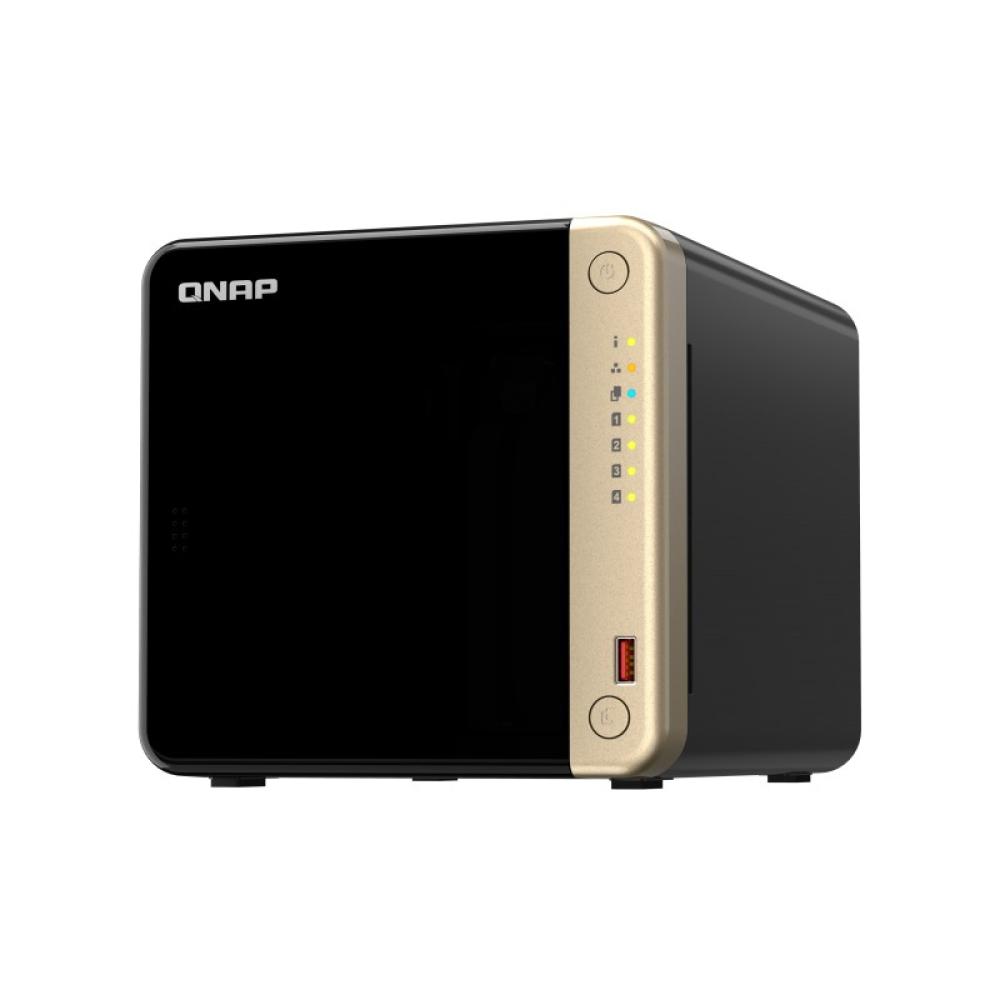 QNAP - TS-464 NAS Torre Intel® Celeron® N5095 8 GB DDR4 0 TB QNAP QTS Negro