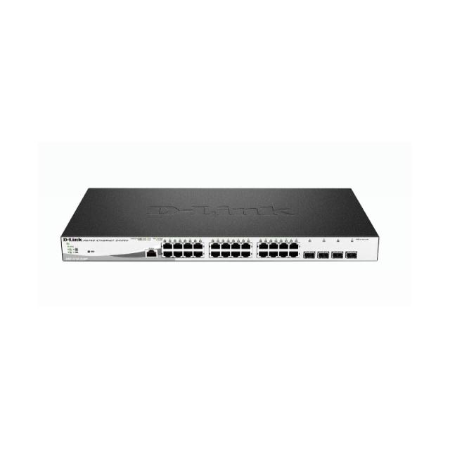 D-Link - DGS-1210-28MP/E switch Gestionado L2 Gigabit Ethernet (10/100/1000) Energía sobre Ethernet (PoE) 1U Negro, Gris