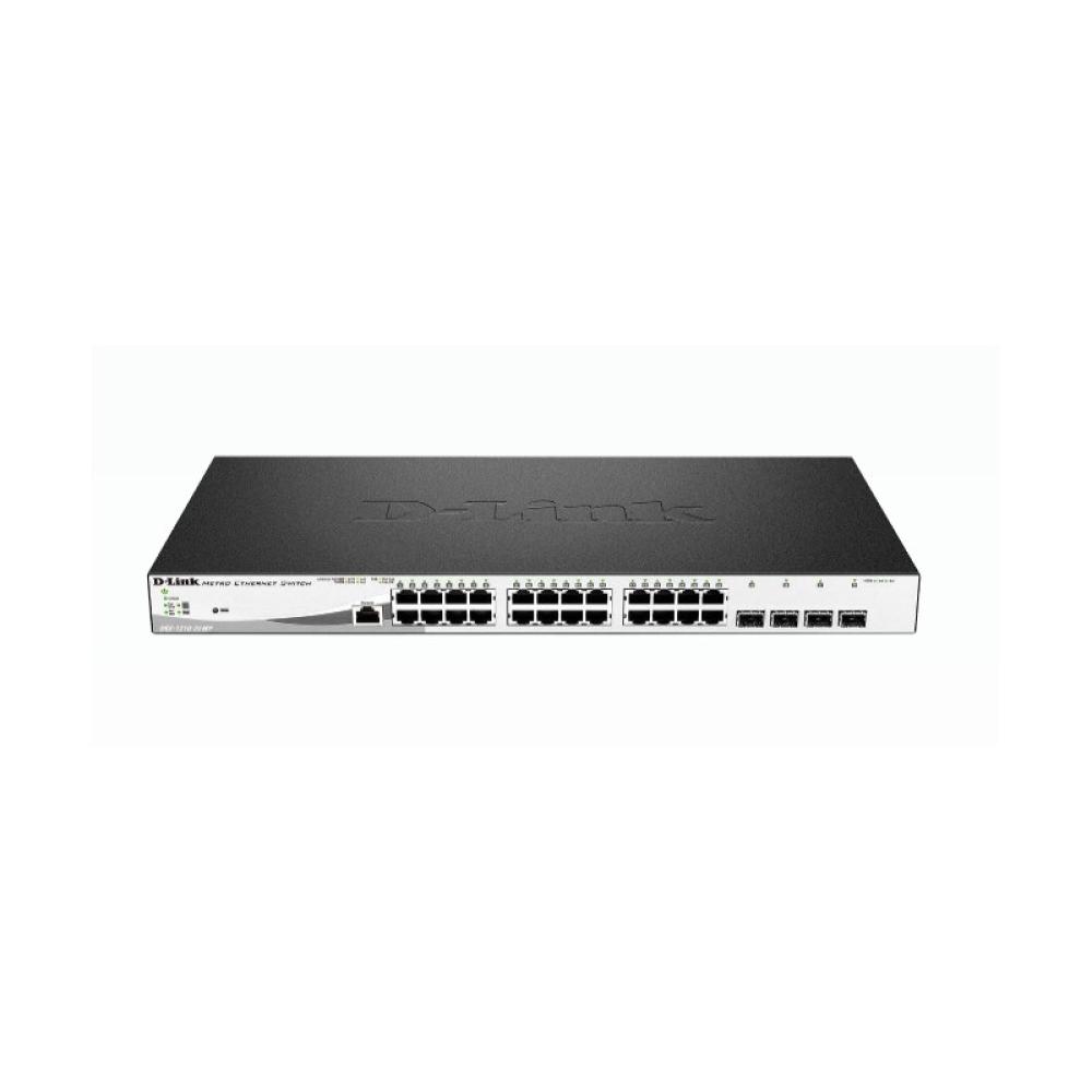 D-Link - DGS-1210-28MP/E switch Gestionado L2 Gigabit Ethernet (10/100/1000) Energía sobre Ethernet (PoE) 1U Negro, Gris
