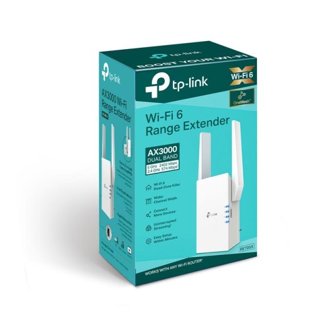 TP-Link - RE705X ampliador de red Transmisor y receptor de red Blanco
