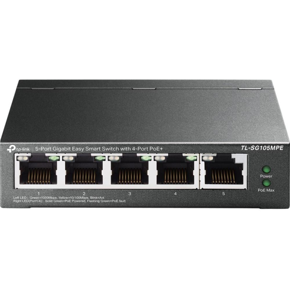 TP-Link - TL-SG105MPE switch L2 Gigabit Ethernet (10/100/1000) Energía sobre Ethernet (PoE) Negro