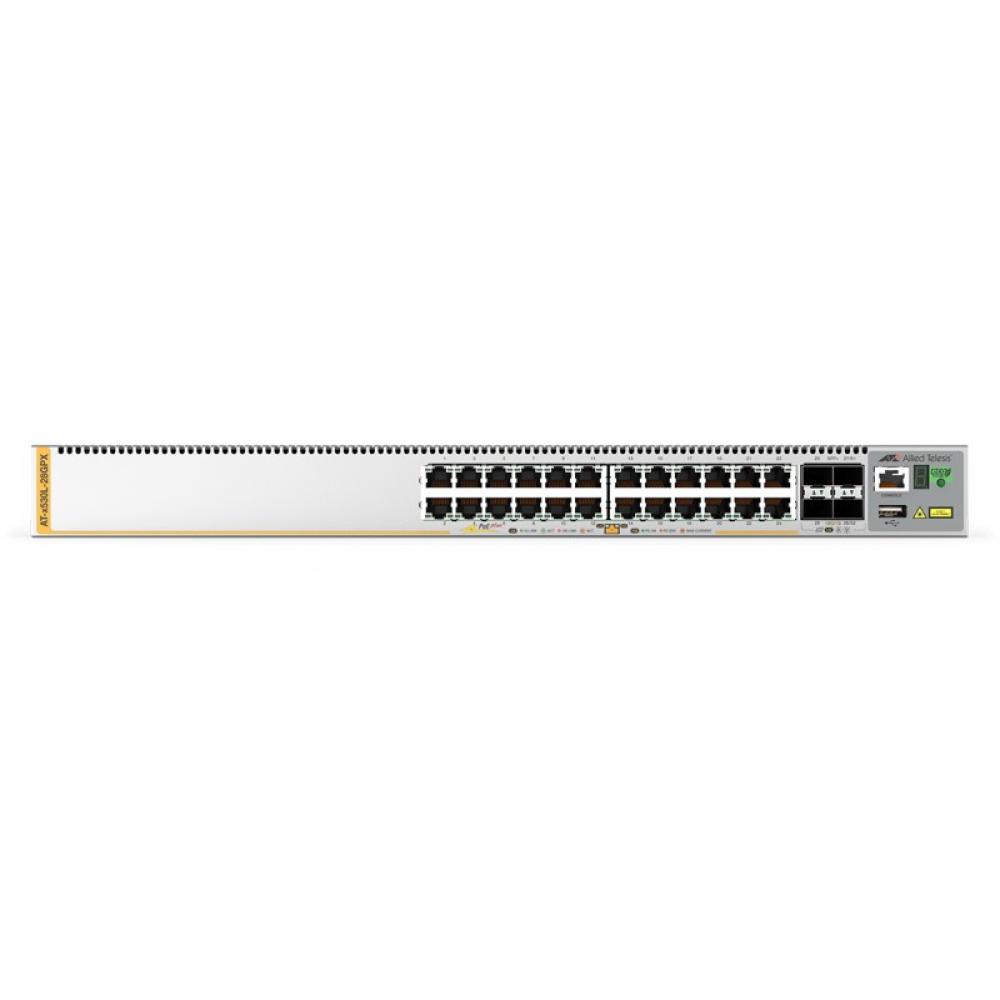Allied Telesis - AT-x530L-28GPX-50 Gestionado L3+ Gigabit Ethernet (10/100/1000) Energía sobre Ethernet (PoE) 1U Gris