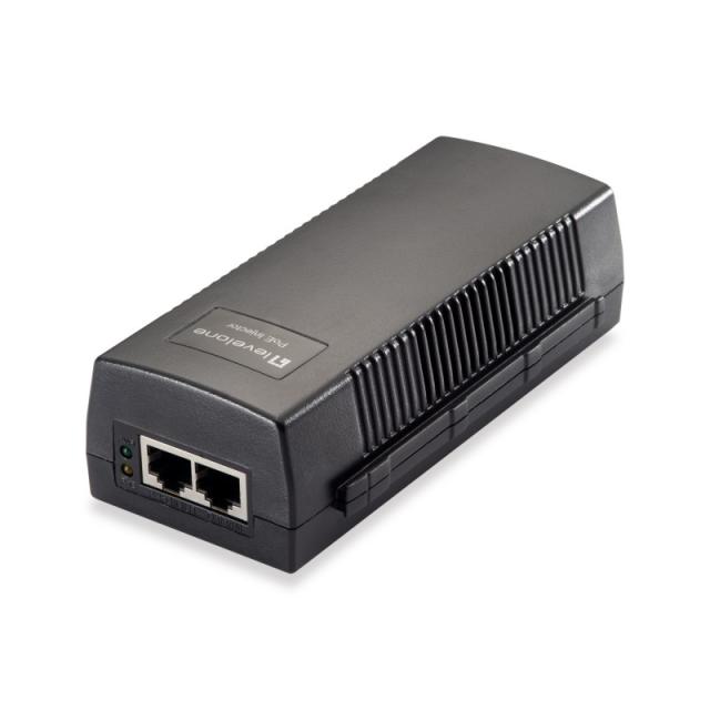 LevelOne - POI-3014 adaptador e inyector de PoE Ethernet rápido, Gigabit Ethernet 52 V