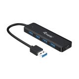 Equip - 128959 hub de interfaz USB 3.2 Gen 1 (3.1 Gen 1) Type-A 5000 Mbit/s Negro