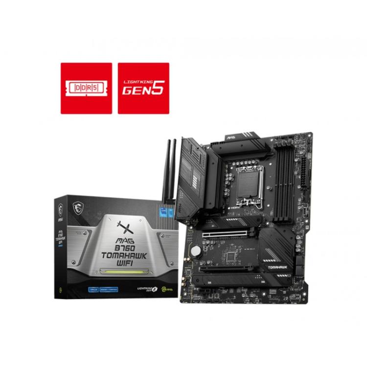 MSI - MAG B760 TOMAHAWK WIFI placa base LGA 1700 ATX