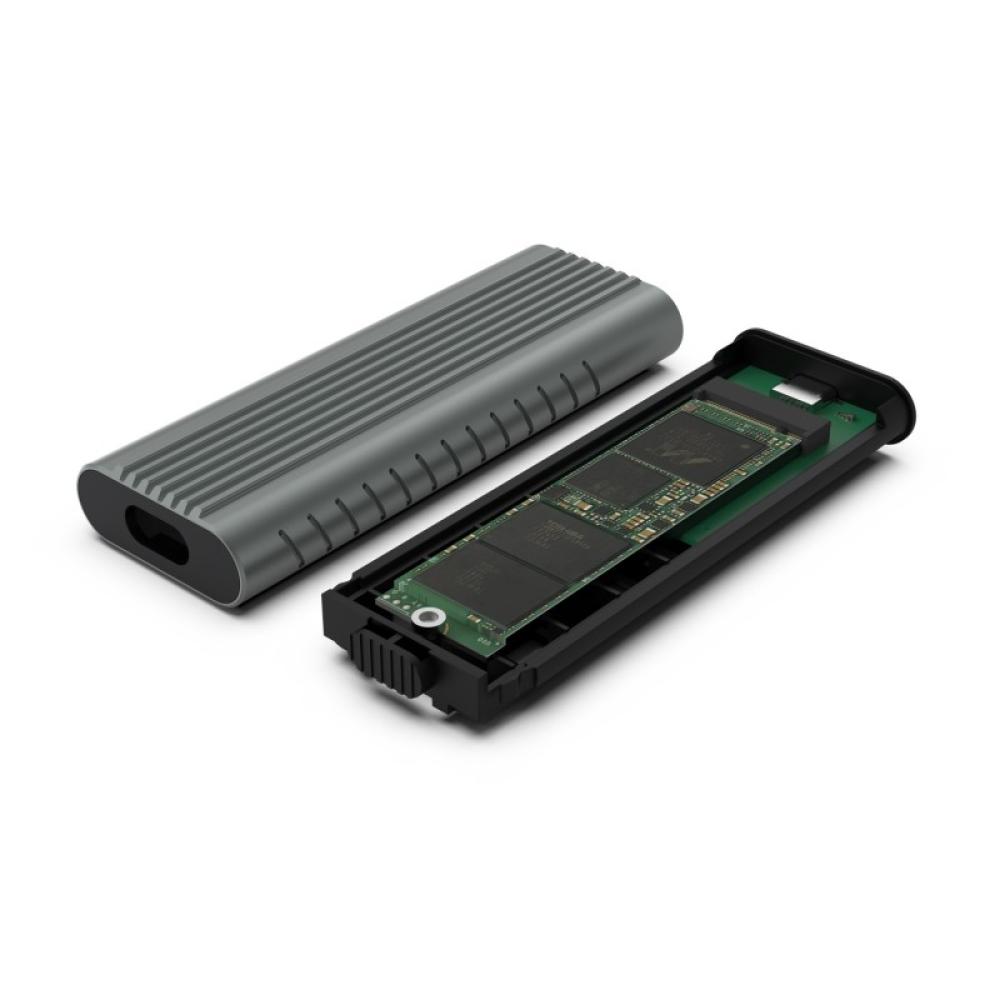 Ewent - EW7025 caja para disco duro externo Caja externa para unidad de estado sólido (SSD) Gris M.2