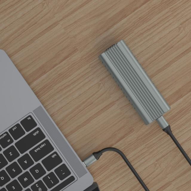 Ewent - EW7025 caja para disco duro externo Caja externa para unidad de estado sólido (SSD) Gris M.2