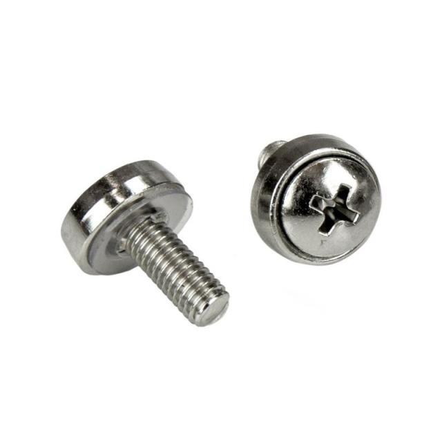 StarTech.com - Caja de 100 Tornillos de Montaje y Tuercas Jaula M5 para Rack Gabinete de Servidores