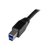 StarTech.com - Cable Activo USB 3.0 SuperSpeed de 5 metros - A Macho a B Macho