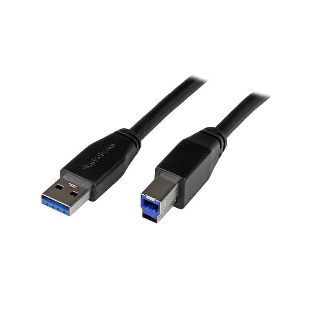 StarTech.com - Cable Activo USB 3.0 SuperSpeed de 5 metros - A Macho a B Macho