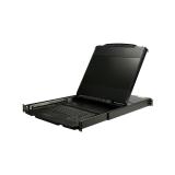 StarTech.com - Consola KVM de Doble Carril HD 1080p para Rack de Servidores - Teclado QWERTY - KVM de 1 Puerto DVI/VGA con Monit