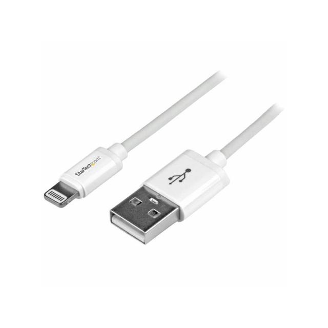 StarTech.com - Cable 1m Lightning 8 Pin a USB A 2.0 para Apple iPod iPhone 5 iPad - Blanco