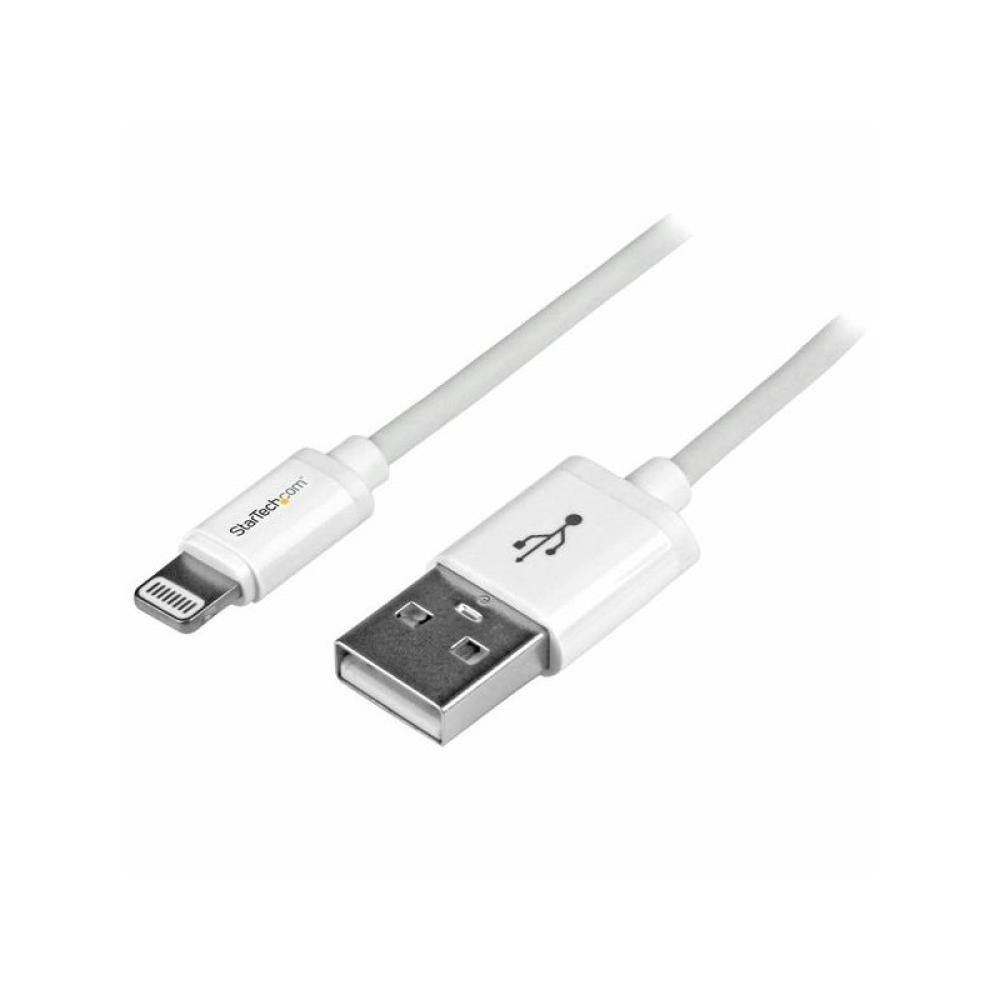 StarTech.com - Cable 1m Lightning 8 Pin a USB A 2.0 para Apple iPod iPhone 5 iPad - Blanco