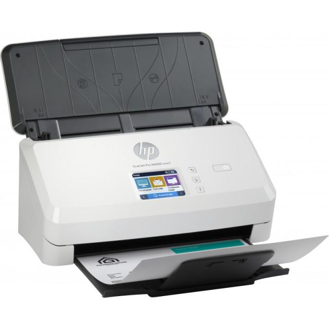 HP - ScanJet Pro N4000 snw1 Escáner alimentado con hojas 600 x 600 DPI A4 Negro, Blanco