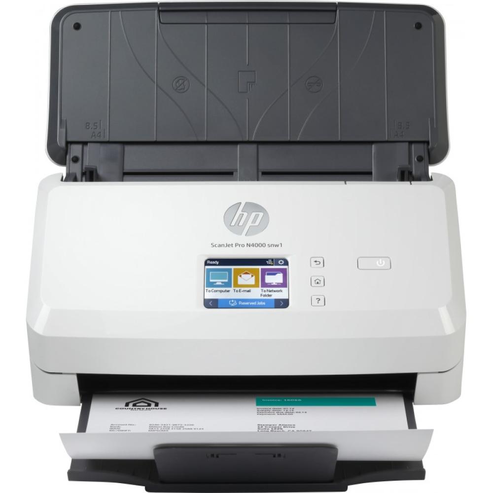 HP - ScanJet Pro N4000 snw1 Escáner alimentado con hojas 600 x 600 DPI A4 Negro, Blanco