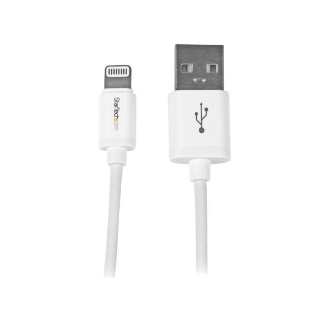 StarTech.com - Cable 1m Lightning 8 Pin a USB A 2.0 para Apple iPod iPhone 5 iPad - Blanco