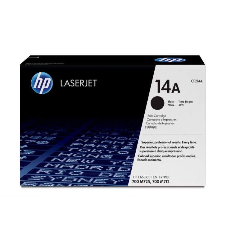 HP - Cartucho de tóner original LaserJet 14A negro