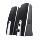 Trust - 24660 conjunto de altavoces 5 W PC/ordenador portátil Negro, Metálico 2.0 canales