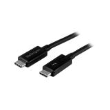 StarTech.com - Cable Thunderbolt 3 Pasivo de 2m - 20Gbps - PD 100W - Vídeo 4K - Cable Thunderbolt - Certificado Thun - TBLT3MM2M