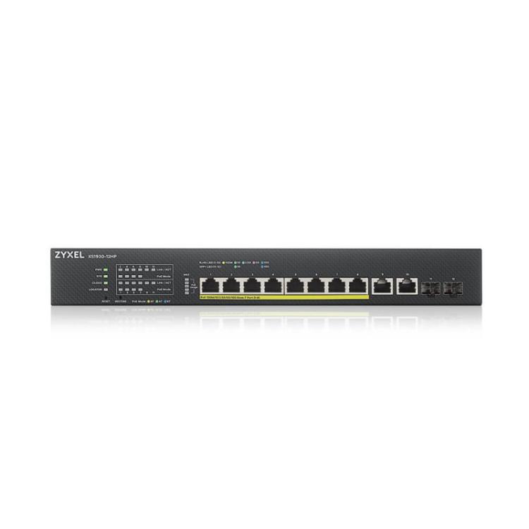 Zyxel - XS1930-12HP-ZZ0101F switch Gestionado L3 10G Ethernet (100/1000/10000) Energía sobre Ethernet (PoE) Negro