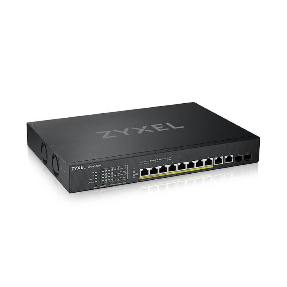Zyxel - XS1930-12HP-ZZ0101F switch Gestionado L3 10G Ethernet (100/1000/10000) Energía sobre Ethernet (PoE) Negro
