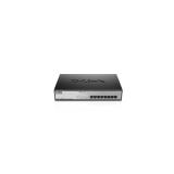 D-Link - DGS-1008MP switch No administrado Gigabit Ethernet (10/100/1000) Energía sobre Ethernet (PoE) 1U Negro