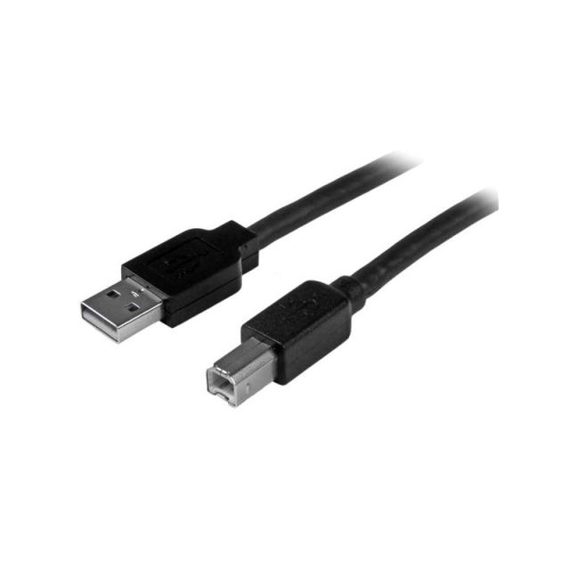 StarTech.com - Cable 15 Metros 15m USB B Macho a USB A Macho Activo Amplificado USB 2.0 - Impresora