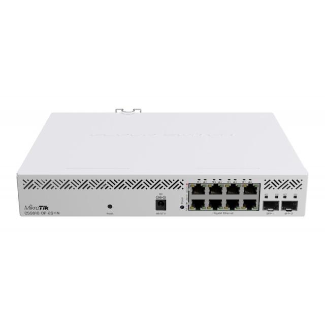 Mikrotik - CSS610-8P-2S+IN switch Gestionado Gigabit Ethernet (10/100/1000) Energía sobre Ethernet (PoE) Blanco