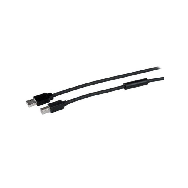 StarTech.com - Cable 15 Metros 15m USB B Macho a USB A Macho Activo Amplificado USB 2.0 - Impresora