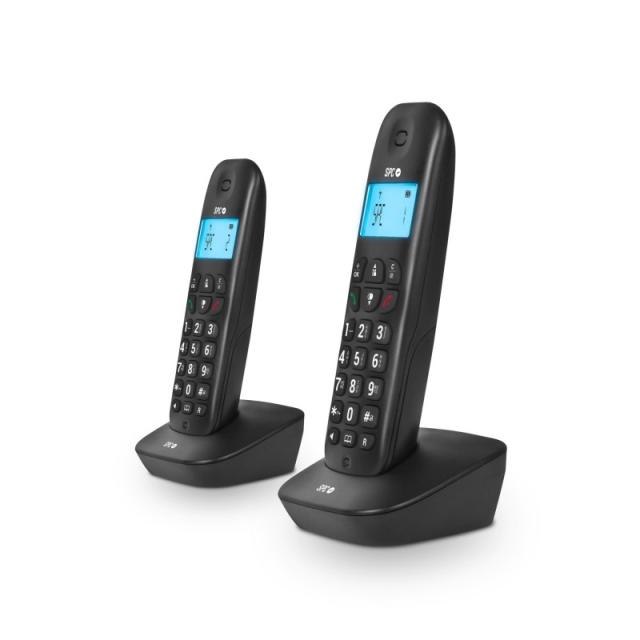 SPC - AIR PRO DÚO Teléfono analógico Identificador de llamadas Negro