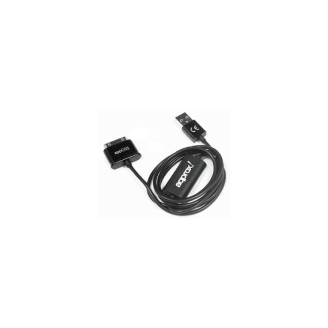 Approx - appC05 cable de teléfono móvil Negro 1 m USB A Samsung 30-pin
