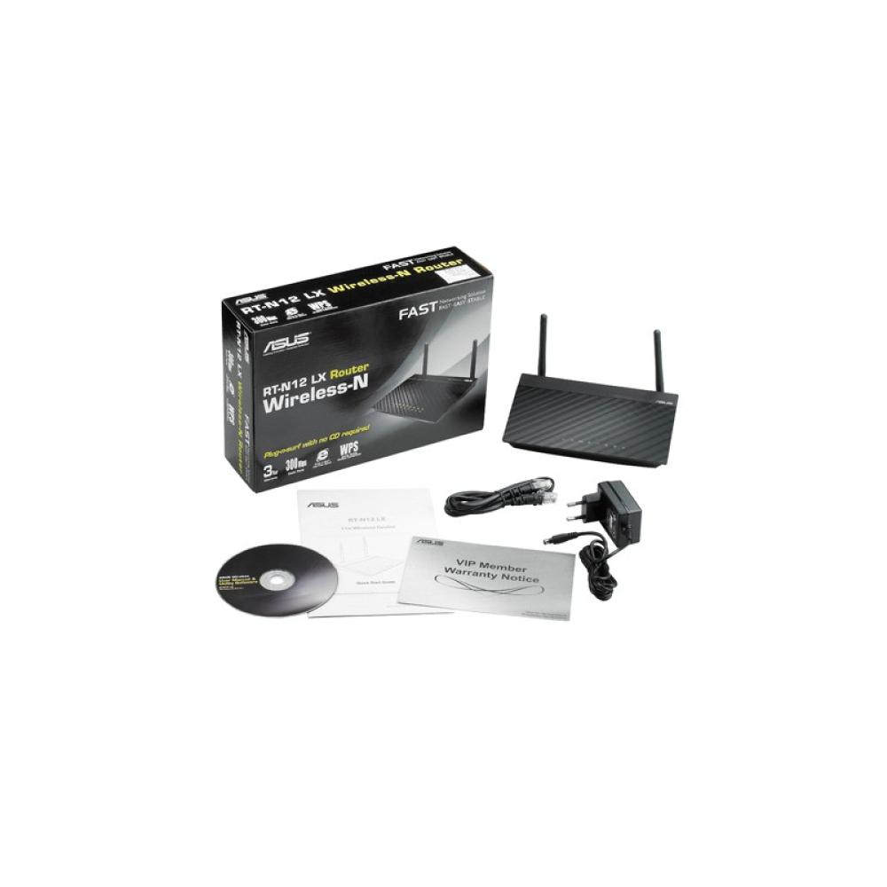 ASUS - RT-N12LX router inalámbrico Ethernet rápido Negro