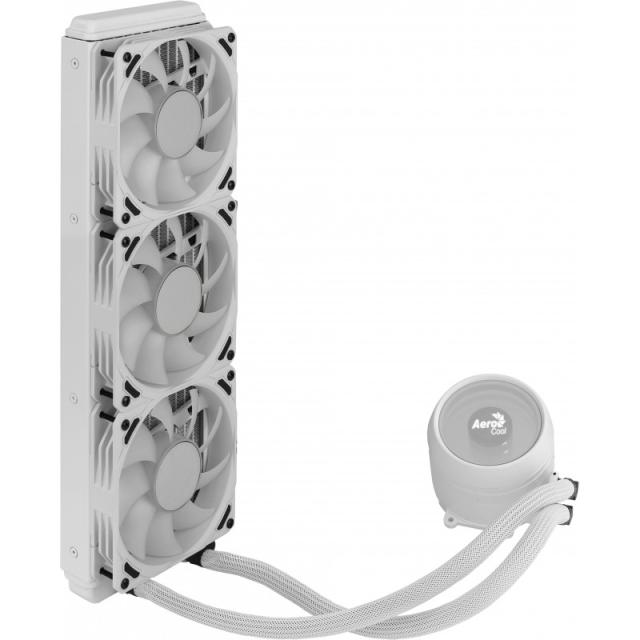 Aerocool - MIRAGEL360W Refrigeración Líquida CPU 3xVentilador 12cm ARGB TDP 550W Blanco