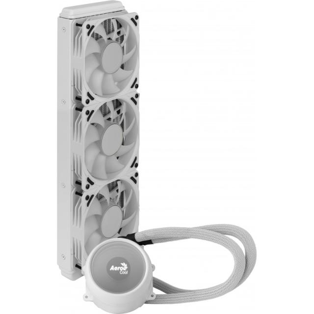 Aerocool - MIRAGEL360W Refrigeración Líquida CPU 3xVentilador 12cm ARGB TDP 550W Blanco
