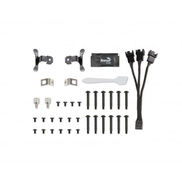 Aerocool - MIRAGEL360W Refrigeración Líquida CPU 3xVentilador 12cm ARGB TDP 550W Blanco