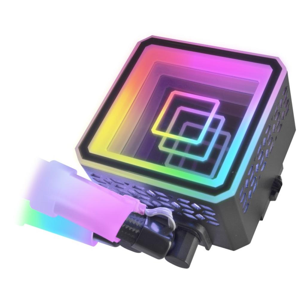 Mars Gaming - ML-ULTRA360 Negro, Refrigeración Líquida CPU, TDP 650W, Espejo Infinito, 3 Ventiladores Silenciosos FDB ARGB, Tubo