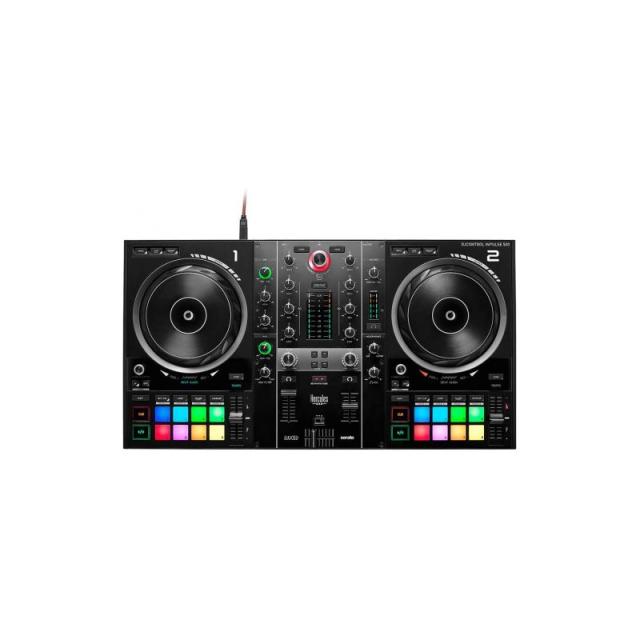 Hercules - Inpulse 500 DVS (Sistema de vinilo digital) para scratch digital Negro