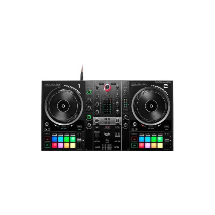 Hercules - Inpulse 500 DVS (Sistema de vinilo digital) para scratch digital Negro