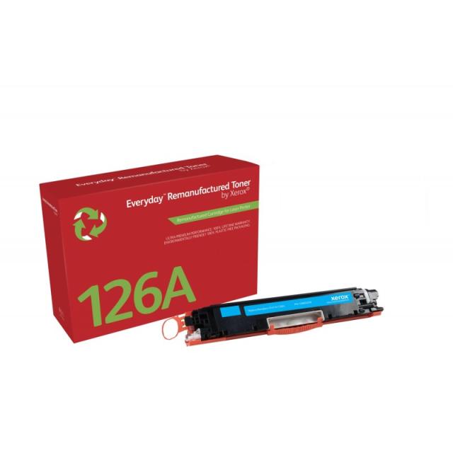 Xerox - Remanufacturado Everyday Tóner Everyday™ Cian remanufacturado de Xerox es compatible con HP 126A (CE311A), Capacidad est