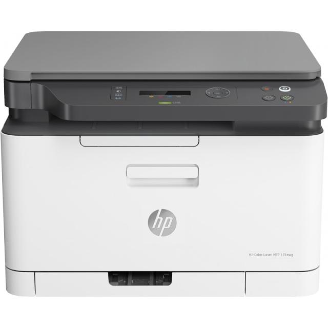 HP - Laser 178nw Inalámbrico Multifunction Color Impresora, Fotocopiadora, escáner Dúplex