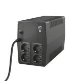 Trust - Paxxon sistema de alimentación ininterrumpida (UPS) 1 kVA 600 W 4 salidas AC