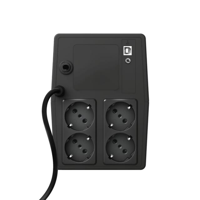 Trust - Paxxon sistema de alimentación ininterrumpida (UPS) 1 kVA 600 W 4 salidas AC