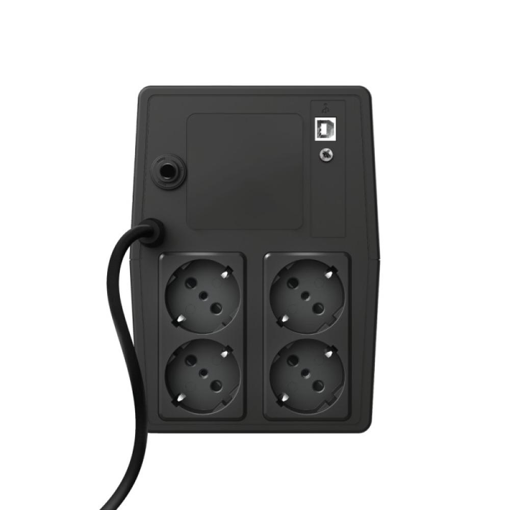 Trust - Paxxon sistema de alimentación ininterrumpida (UPS) 1 kVA 600 W 4 salidas AC