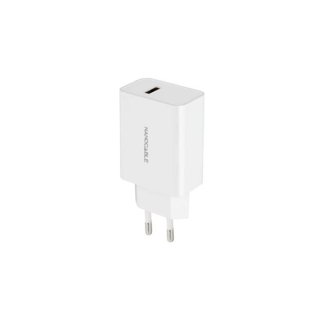 Nanocable - Cargador USB, 5V/2.1A, Blanco