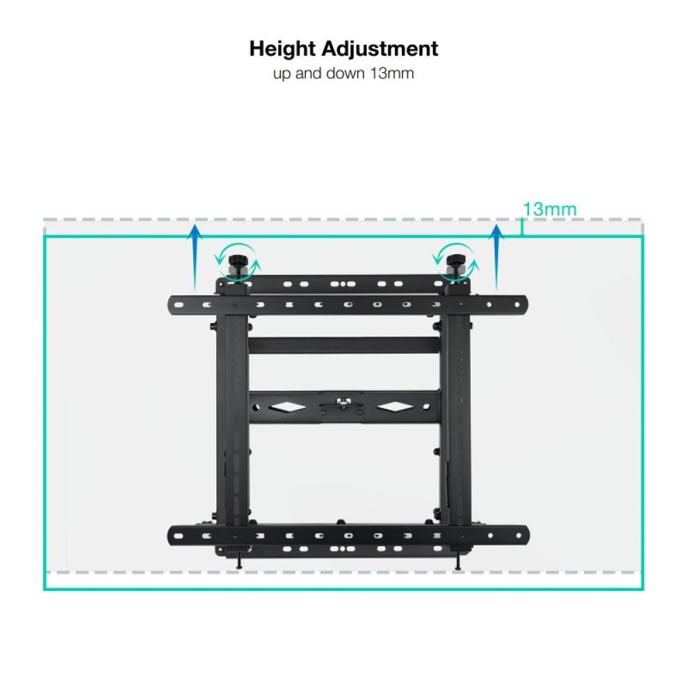 TooQ - Soporte Video Wall de Pared para Pantalla 45"-70", Negro